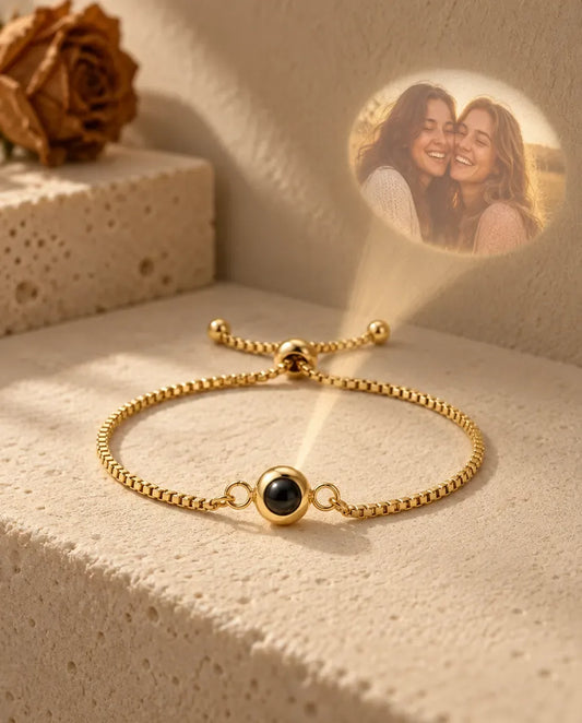 Bracciale con Foto Dentro - proietta la foto nascosta sul muro
