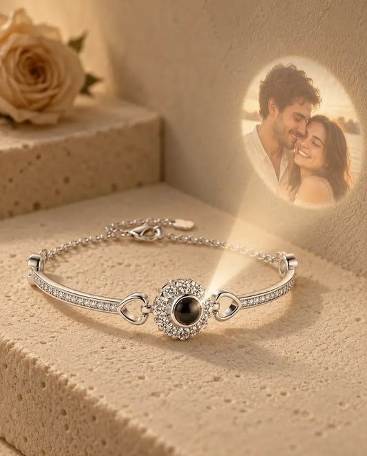 Bracciale con Foto Dentro - proietta la foto nascosta sul muro
