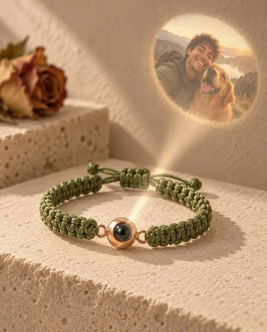 Bracciale con Foto Dentro - proietta la foto nascosta sul muro