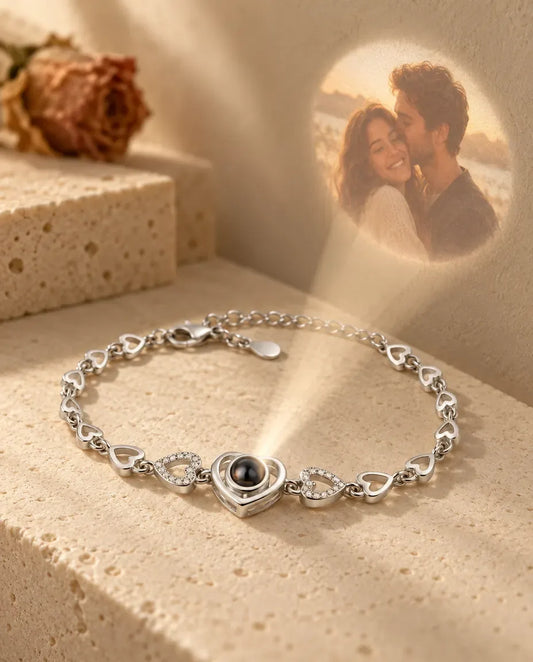 Bracciale con Foto Dentro - proietta la foto nascosta sul muro