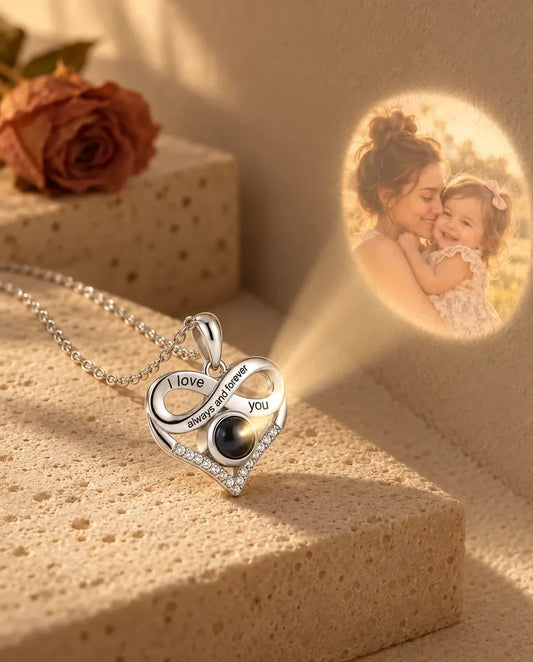 Collana con Foto Dentro - proietta la foto nascosta sul muro