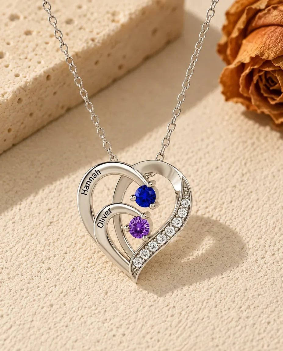 Collana di Coppia in Argento 925 - vista frontale in argento