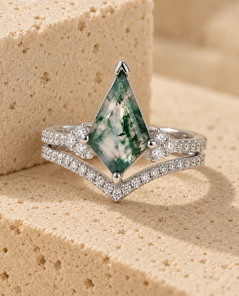 Anello Agata Muschiata - il set completo