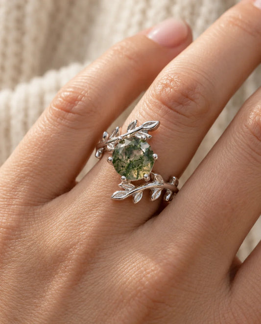Anello Agata Muschiata - indossato alla mano
