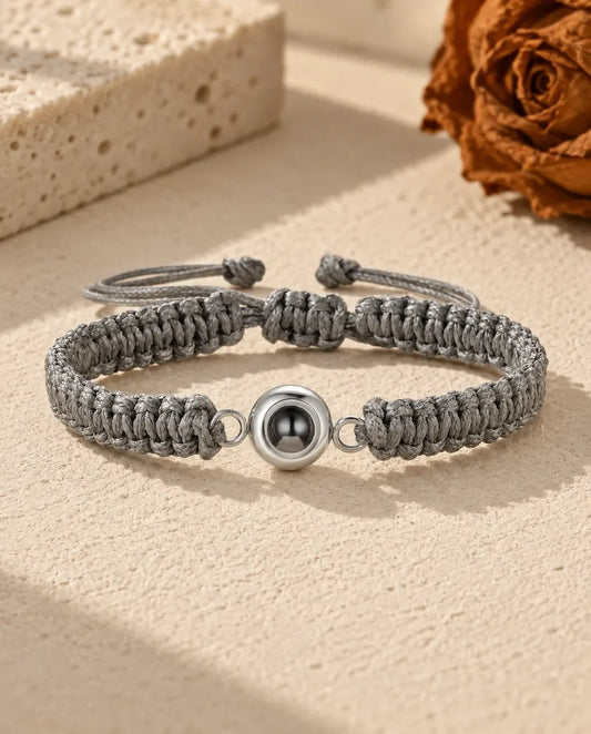 Bracciale con Foto Dentro - in grigio