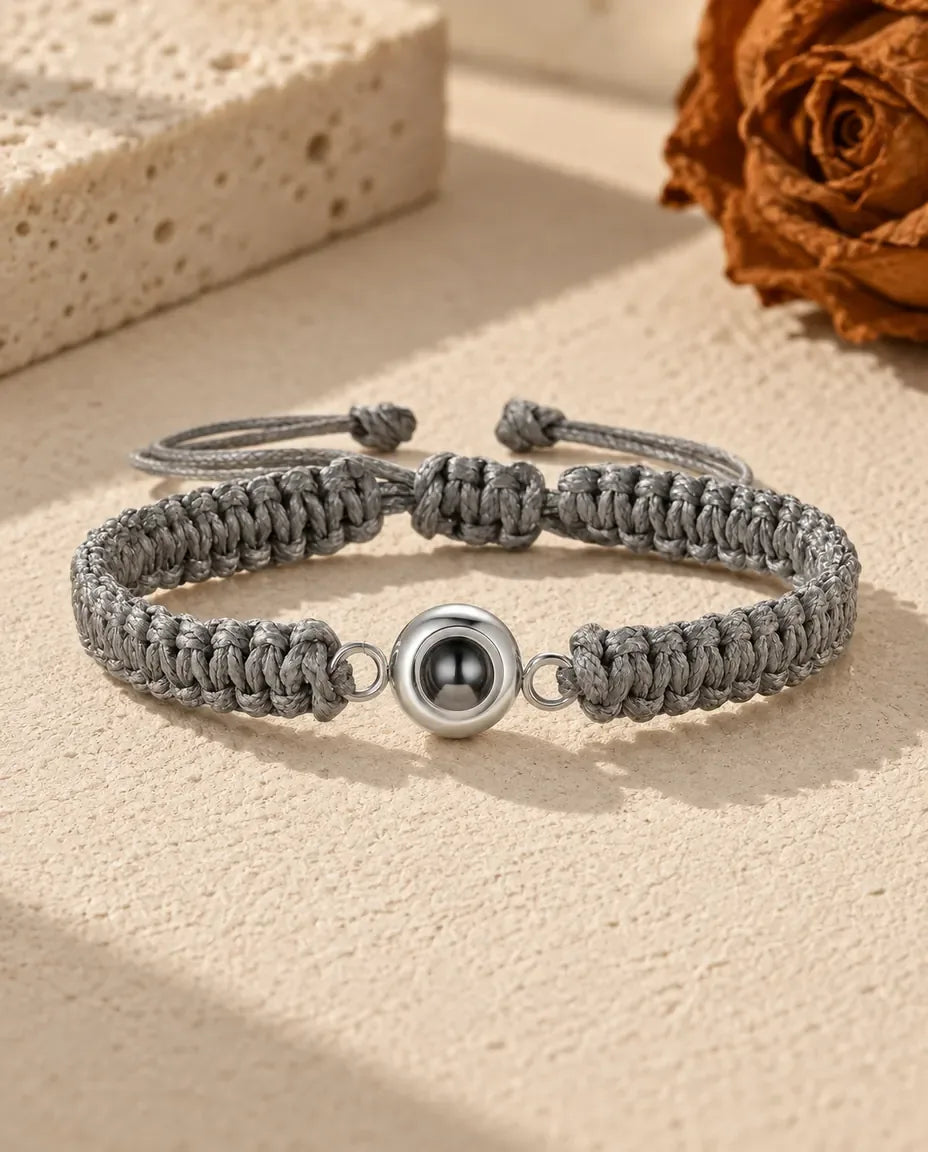 Bracciale con Foto Dentro - in grigio