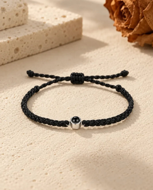 Bracciale con Foto Dentro - in nero