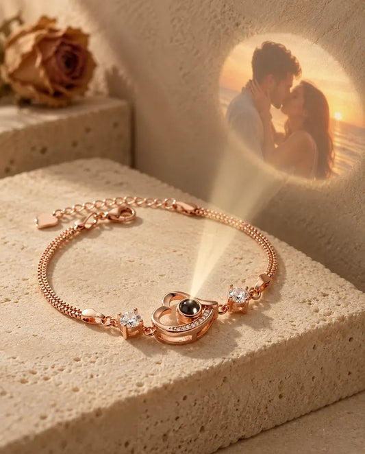 Bracciale con Foto Dentro - proietta la foto nascosta sul muro
