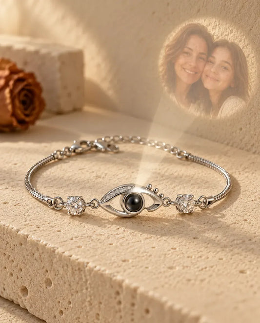 Bracciale con Foto Dentro - proietta la foto nascosta sul muro