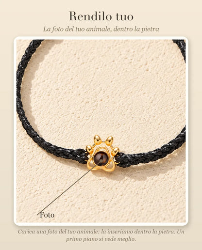 Guida alla personalizzazione: dove va la Foto del tuo animale dentro la pietra del charm a zampa