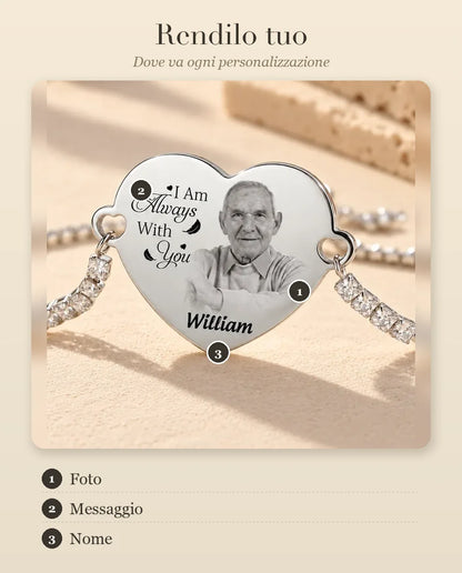 Guida alla personalizzazione del bracciale con cuore e foto: foto, messaggio e nome