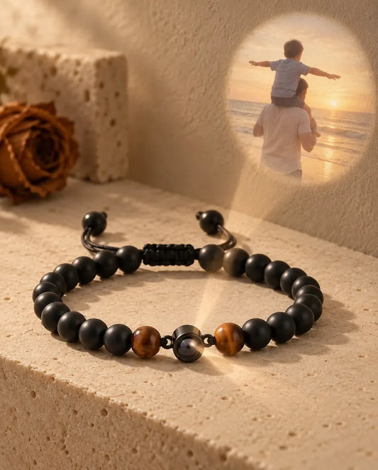 Bracciale Uomo con Foto Dentro - proietta la foto nascosta sul muro