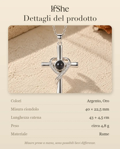 Collana con Foto Dentro - misure e materiale
