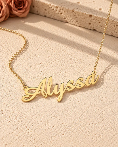 Collana con Nome Personalizzato in Argento 925 - finitura oro