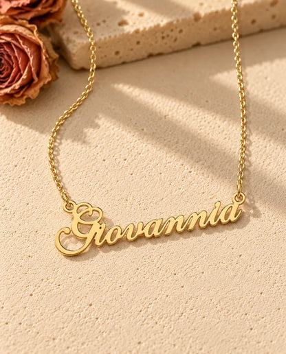 Collana con Nome Personalizzato in Argento 925 - finitura oro